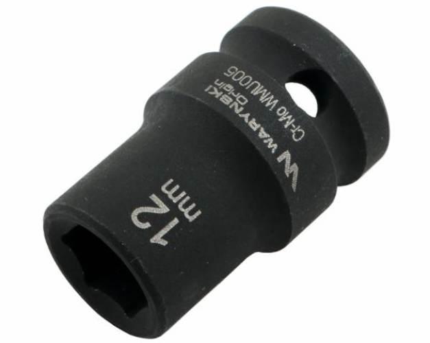 Nasadka udarowa sześciokątna 1/2". 12 mm. CrMo. DIN 3129. Waryński WMU005 - zdjęcie 2