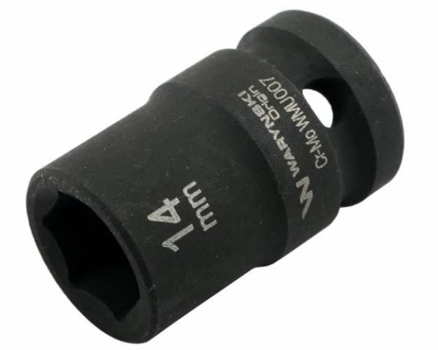 Nasadka udarowa sześciokątna 1/2". 14 mm. CrMo. DIN 3129. Waryński WMU007 - zdjęcie 2