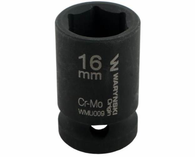 Nasadka udarowa sześciokątna 1/2". 16 mm. CrMo. DIN 3129. Waryński WMU009 - zdjęcie 4