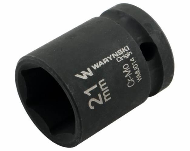 Nasadka udarowa sześciokątna 1/2". 21 mm. CrMo. DIN 3129. Waryński WMU014 - zdjęcie 2