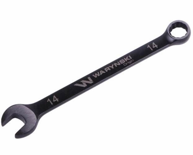 Klucz płasko-oczkowy 14 mm. CrV standard ASME B107-2010 Waryński WMK024