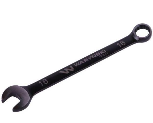 Klucz płasko-oczkowy 16 mm. CrV standard ASME B107-2010 Waryński WMK026