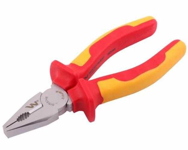 Szczypce izolowane, uniwersalne 160 mm. .VDE. Waryński WMP012