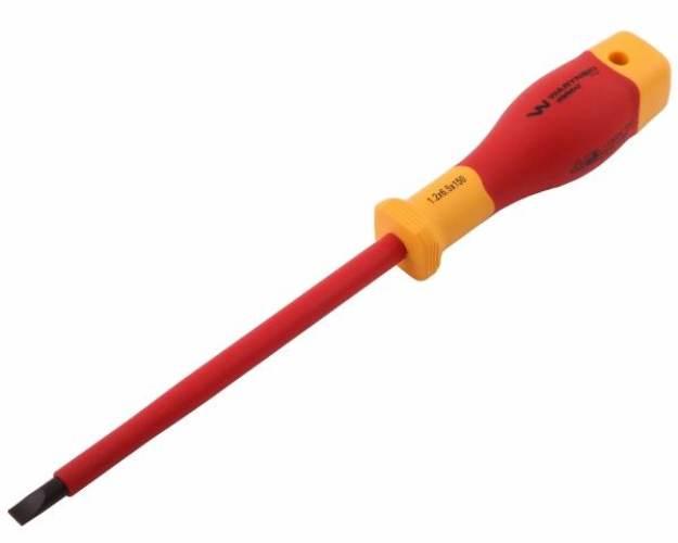 Wkrętak płaski izolowany 6 x 150 mm. VDE, stal S2, Waryński WMW042