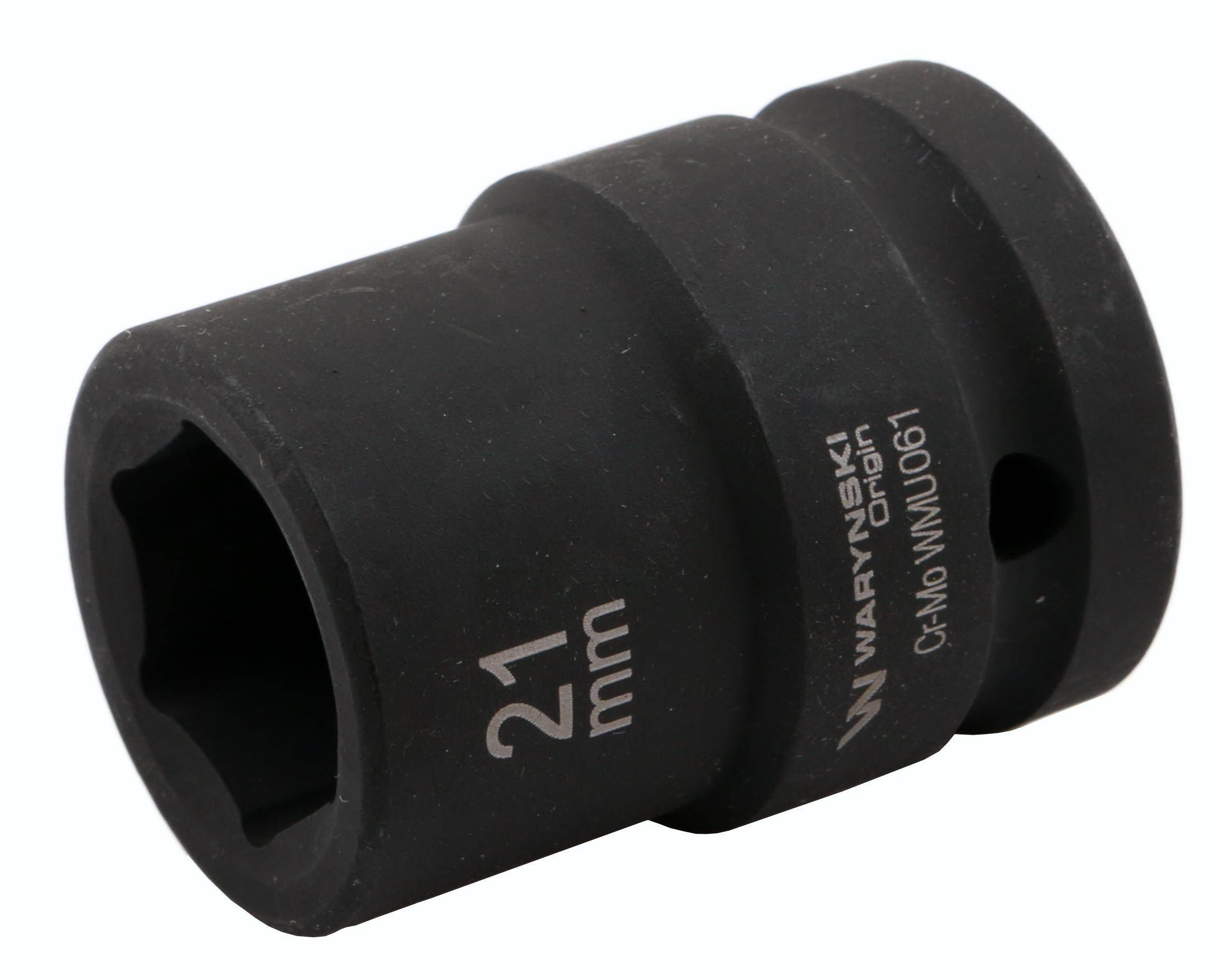 Nasadka udarowa sześciokątna 3/4". 21 mm. CrMo. DIN 3129. Waryński WMU061
