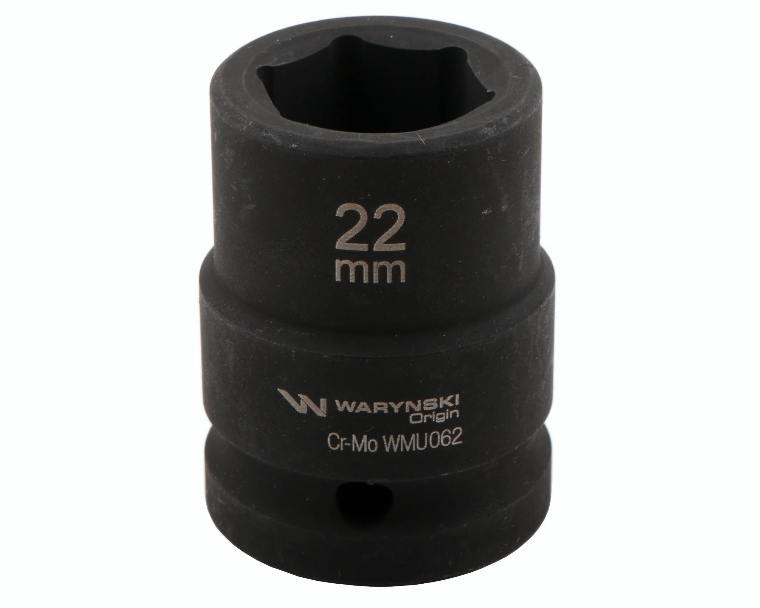Nasadka udarowa sześciokątna 3/4". 22 mm. CrMo. DIN 3129. Waryński WMU062 - zdjęcie 3