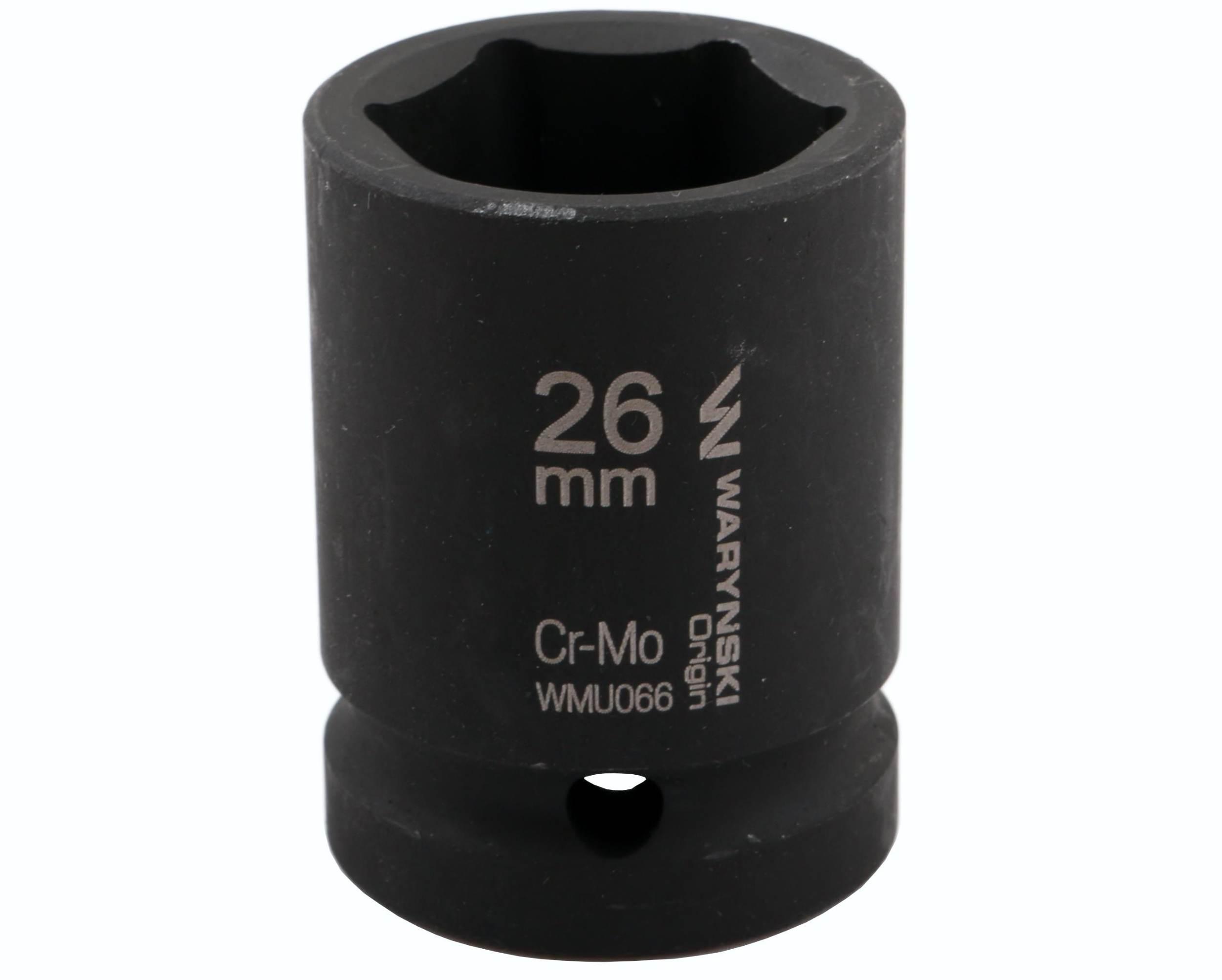 Nasadka udarowa sześciokątna 3/4". 26 mm. CrMo. DIN 3129. Waryński WMU066 - zdjęcie 3