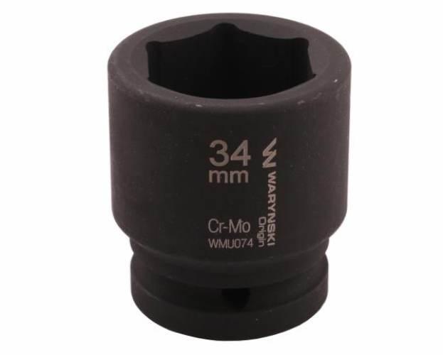Nasadka udarowa sześciokątna 3/4". 34 mm. CrMo. DIN 3129. Waryński WMU074 - zdjęcie 3