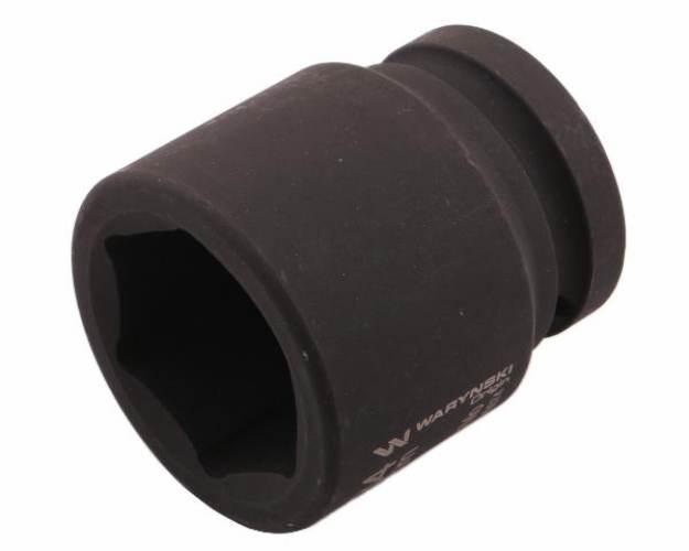 Nasadka udarowa sześciokątna 3/4". 37 mm. CrMo. DIN 3129. Waryński WMU077