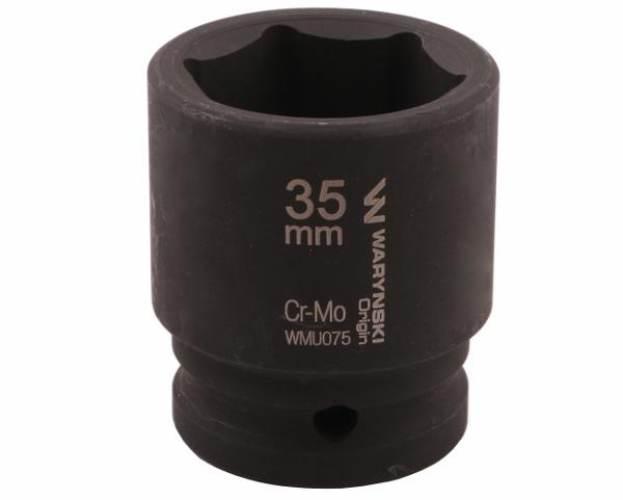Nasadka udarowa sześciokątna 3/4". 35 mm. CrMo. DIN 3129. Waryński WMU075 - zdjęcie 3