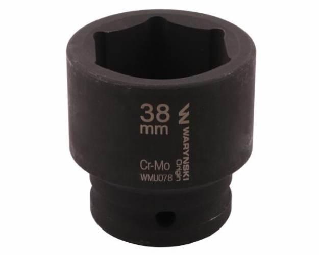 Nasadka udarowa sześciokątna 3/4". 38 mm. CrMo. DIN 3129. Waryński WMU078 - zdjęcie 3