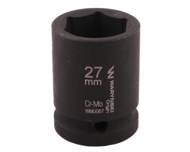 Nasadka udarowa sześciokątna 3/4". 27 mm. CrMo. DIN 3129. Waryński WMU067 - zdjęcie 3