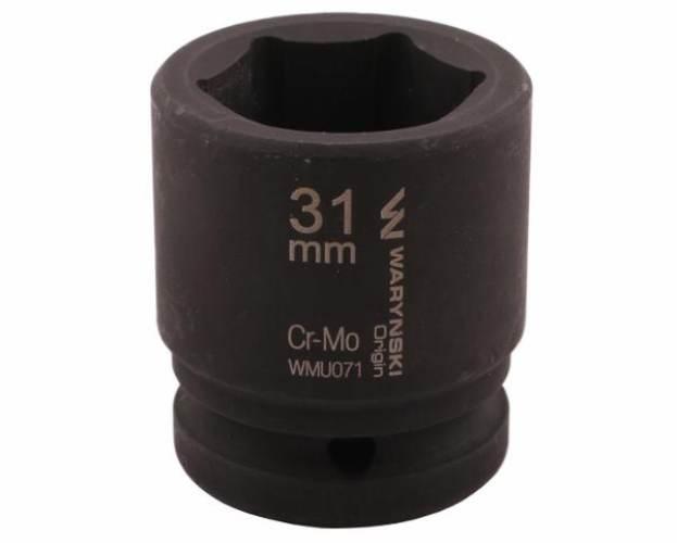 Nasadka udarowa sześciokątna 3/4". 31 mm. CrMo. DIN 3129. Waryński WMU071 - zdjęcie 3