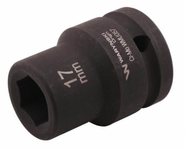 Nasadka udarowa sześciokątna 3/4". 17 mm. CrMo. DIN 3129. Waryński WMU057