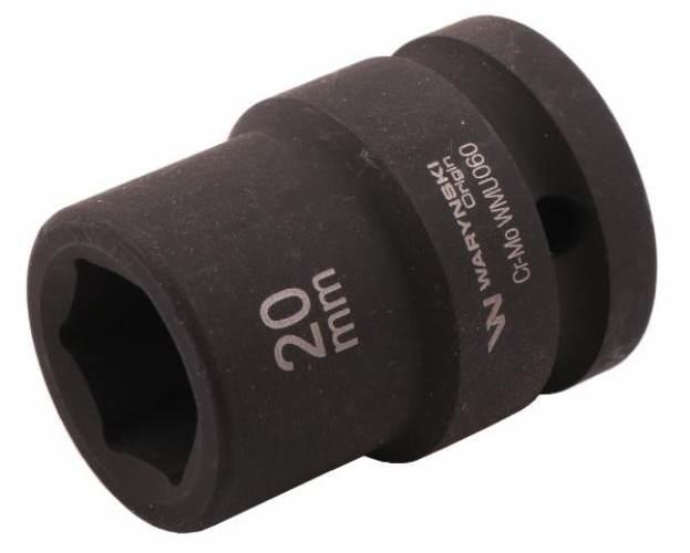 Nasadka udarowa sześciokątna 3/4". 20 mm. CrMo. DIN 3129. Waryński WMU060
