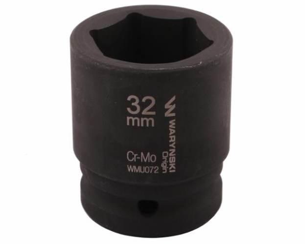 Nasadka udarowa sześciokątna 3/4". 32 mm. CrMo. DIN 3129. Waryński WMU072 - zdjęcie 3
