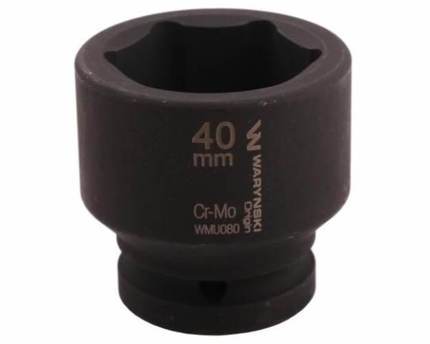 Nasadka udarowa sześciokątna 3/4". 40 mm. CrMo. DIN 3129. Waryński WMU080 - zdjęcie 3