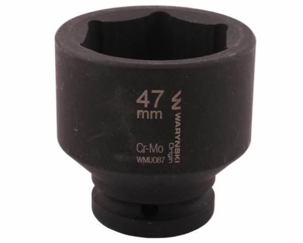 Nasadka udarowa sześciokątna 3/4". 47 mm. CrMo. DIN 3129. Waryński WMU087 - zdjęcie 3