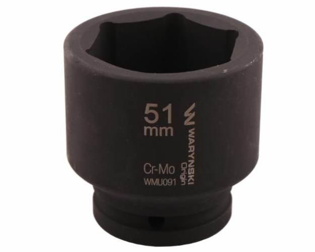 Nasadka udarowa sześciokątna 3/4". 51 mm. CrMo. DIN 3129. Waryński WMU091 - zdjęcie 3