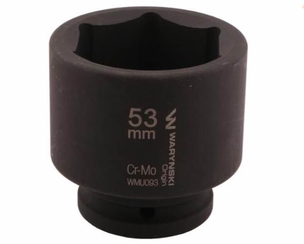 Nasadka udarowa sześciokątna 3/4". 53 mm. CrMo. DIN 3129. Waryński WMU093 - zdjęcie 3