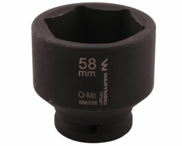 Nasadka udarowa sześciokątna 3/4". 58 mm. CrMo. DIN 3129. Waryński WMU098 - zdjęcie 3