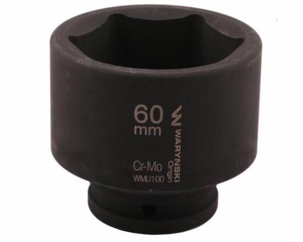 Nasadka udarowa sześciokątna 3/4". 60 mm. CrMo. DIN 3129. Waryński WMU100 - zdjęcie 3