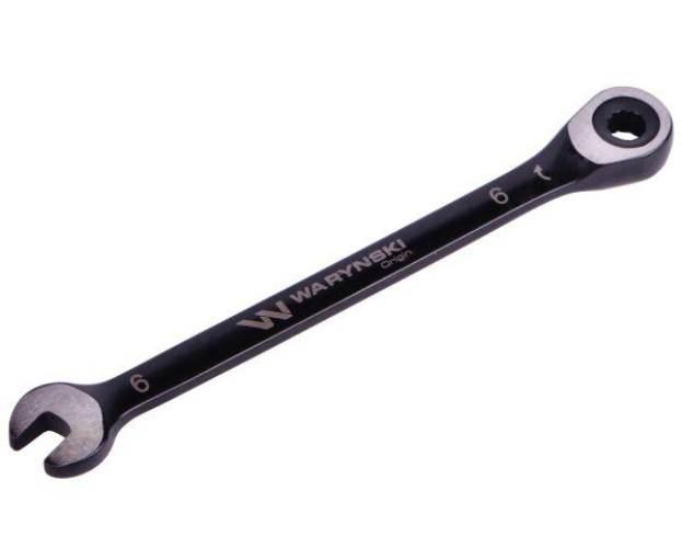 Klucz płasko-oczkowy 6 mm z grzechotką 72 zęby standard ASME B107-2010 Wary