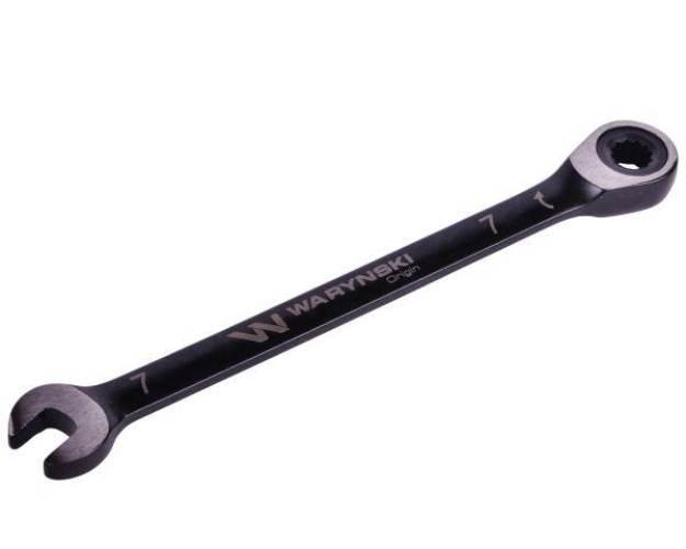 Klucz płasko-oczkowy 7 mm z grzechotką 72 zęby standard ASME B107-2010 Wary