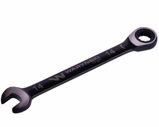 Klucz płasko-oczkowy 14 mm z grzechotką 72 zęby standard ASME B107-2010 War