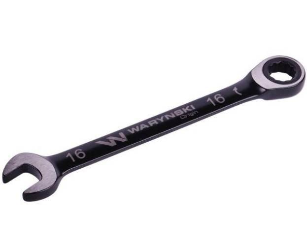 Klucz płasko-oczkowy 16 mm z grzechotką 72 zęby standard ASME B107-2010 War