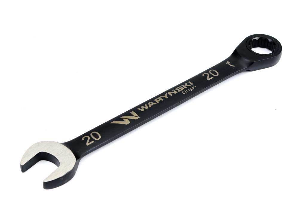 Klucz płasko-oczkowy 20 mm z grzechotką 72 zęby standard ASME B107-2010 War