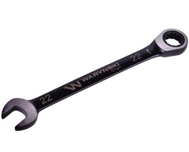 Klucz płasko-oczkowy 22 mm z grzechotką 72 zęby standard ASME B107-2010 War