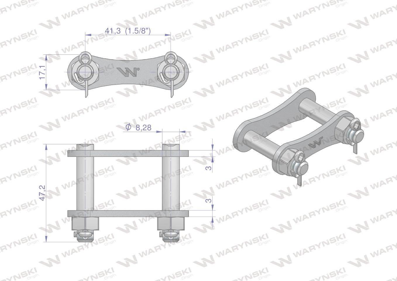 Zamek łańcucha S55X (R1 41.30) zastosowanie Bizon Anna Waryński 5040200810 - zdjęcie 2