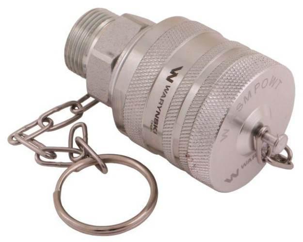 Komplet - zawór wtyczka M22x1.5 skręcane (50490030) z gwintowaną pokrywą/os