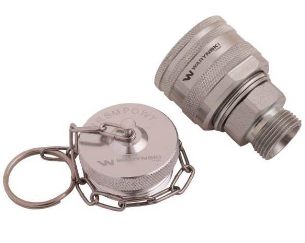 Komplet - zawór wtyczka M22x1.5 skręcane (50490030) z gwintowaną pokrywą/os - zdjęcie 2