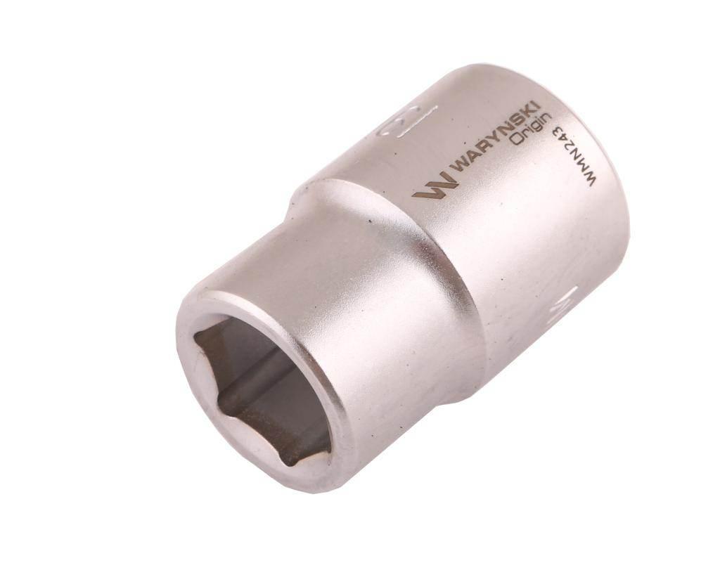 Nasadka sześciokątna 3/4". 19 mm. CrV50BV30. DIN 3124. Waryński WMN243