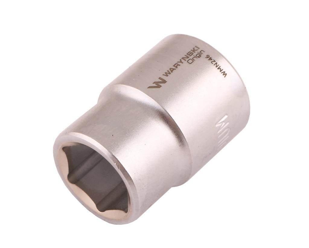 Nasadka sześciokątna 3/4". 22 mm. CrV50BV30. DIN 3124. Waryński WMN246