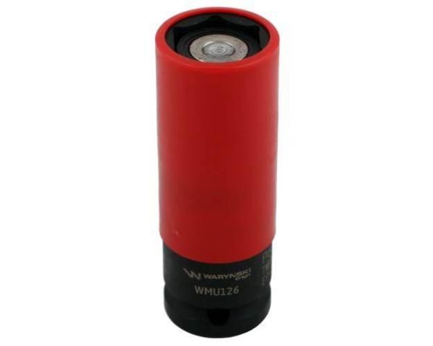 Nasadka udarowa 1/2 z magnesem do felg aluminiowych. 21mm. Waryński WMU126 - zdjęcie 2