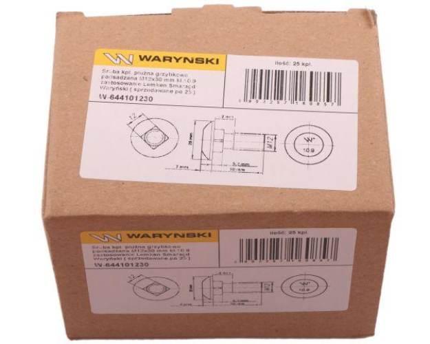 Śruba kpl. płużna grzybkowa podsadzana M12x30 mm kl.10.9 zastosowanie Lemke - zdjęcie 4