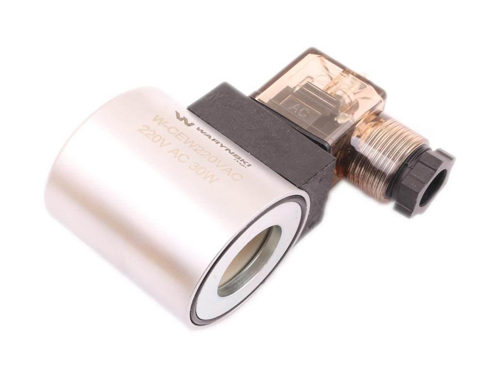 Cewka dzielnika elektrozaworu W-E38DVS6/2. W-E12DVS6/2 220V AC 30W Waryński - zdjęcie 2