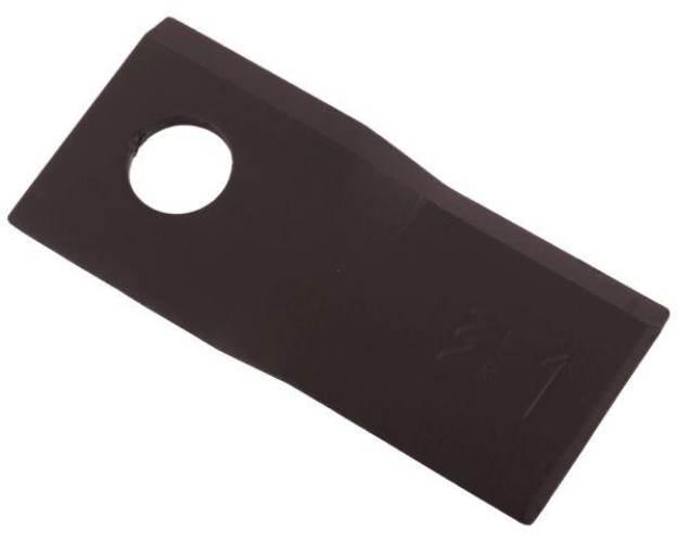 Nóż. nożyk kosiarka lewy 107x48x4mm otwór 18.5 zastosowanie 90261559 993615