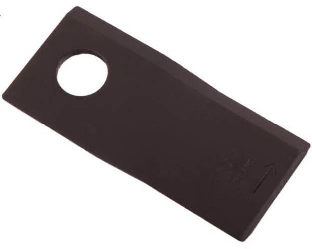 Nóż. nożyk kosiarka lewy 108x47x4mm otwór 19 zastosowanie 1434985 Pottinger