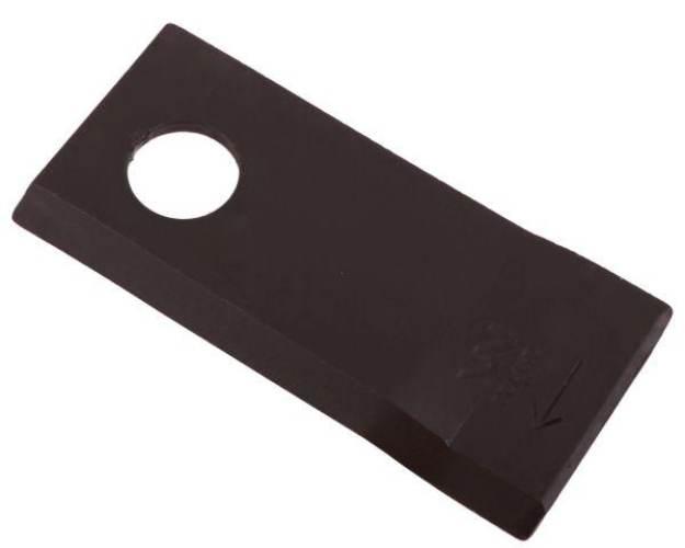 Nóż. nożyk kosiarka prawy 106x48x4mm otwór 19 zastosowanie 570444 Niemeyer