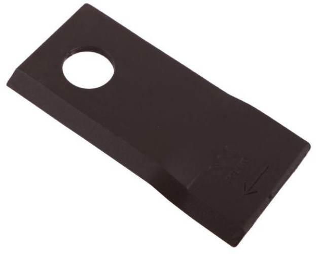 Nóż. nożyk kosiarka prawy 106x48x4mm otwór 19 zastosowanie 153967103 SIP WA