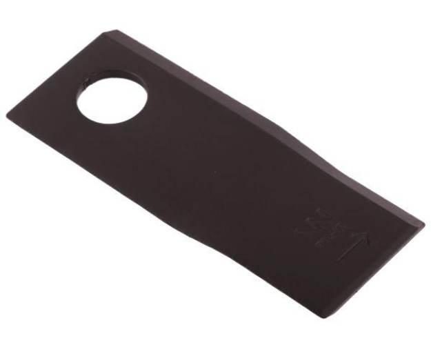 Nóż. nożyk kosiarka lewy 120x49x4mm otwór 21 zastosowanie 434975 Pottinger