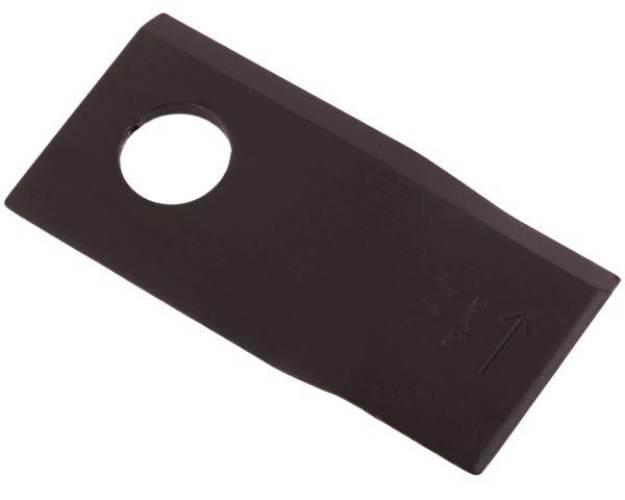 Nóż. nożyk kosiarka lewy 97x48x4mm otwór 19 zastosowanie 13800023 JF-Stoll