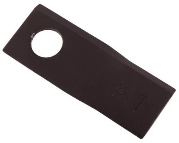 Nóż. nożyk kosiarka lewy 100x40x3mm otwór 19 zastosowanie 580290966 BCS Sip