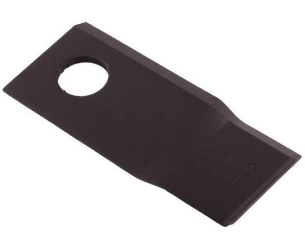 Nóż. nożyk kosiarka lewy 106x48x4mm otwór 19 zastosowanie 153967201 SIP WAR