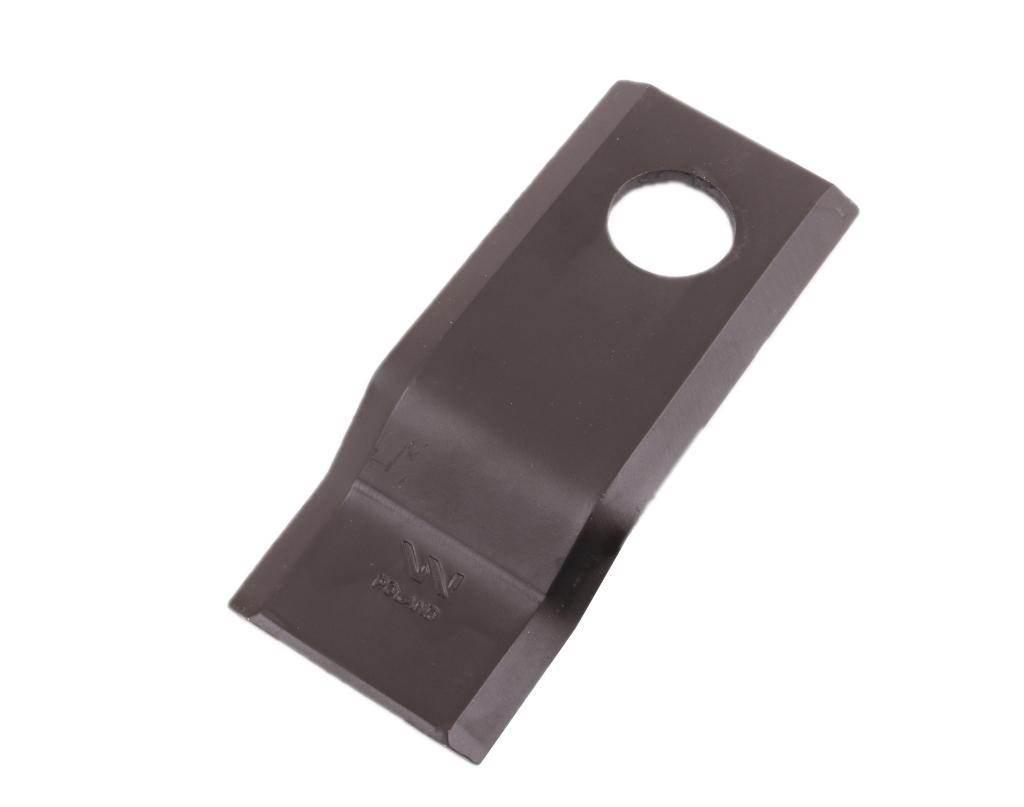 Nóż. nożyk kosiarka gięty 120x50x4mm otwór 21 zastosowanie 434122 Pottinger