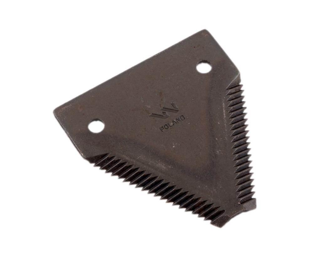 Nóż żniwny 80x76x2.8mm otwór 6.3 zastosowanie 87728905 Case-IH New Holland